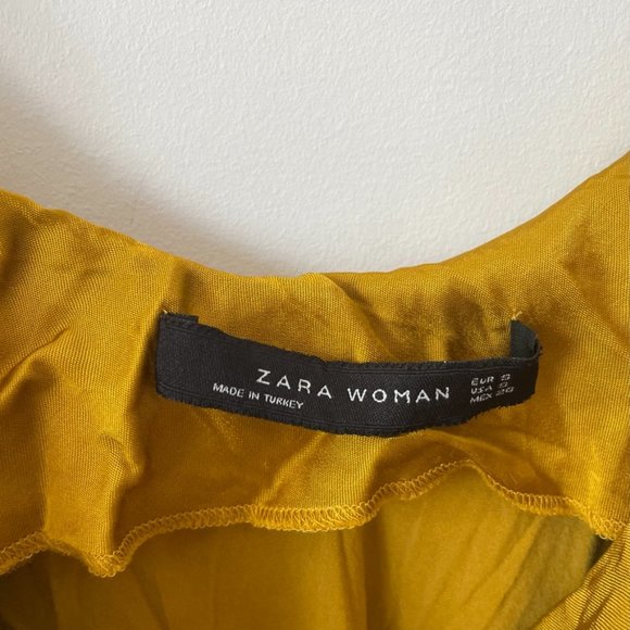 Zara Satin Cowl Neck Midi Slip Dress - Picture 10 of 11